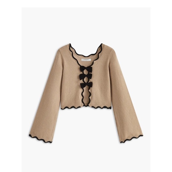 Commence bow cropped sweater - Picture 2 of 9